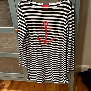 Blue carribean beachwear coverup size medium